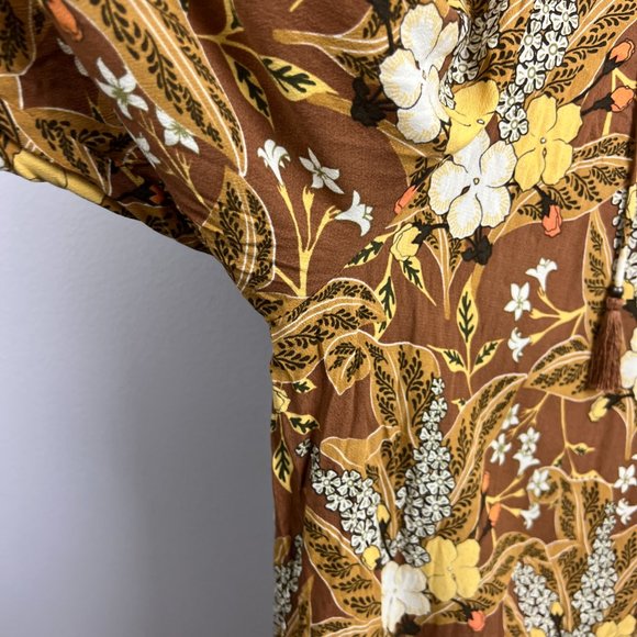 Spell Brown Floral Wide Leg Pants - Picture 8 of 13